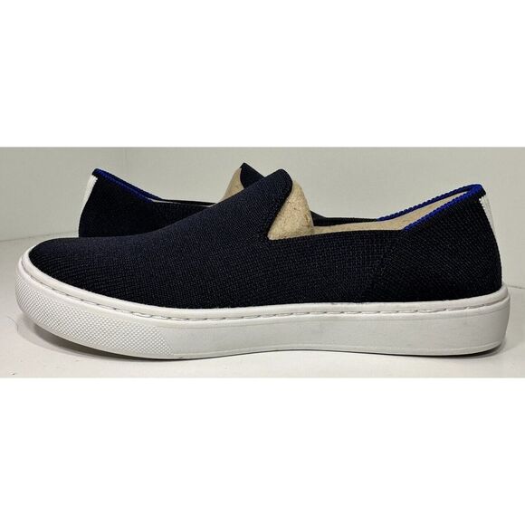 Rothy's The Original Slip On Navy Blue KIDS Size 3 US Flats Sneaker - Picture 4 of 10